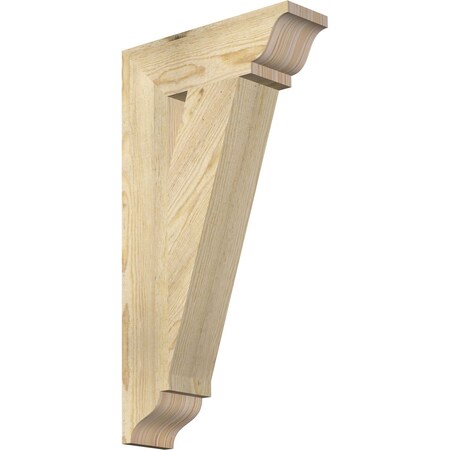 Ekena Millwork Traditional Traditional Rough Sawn Bracket, Douglas Fir, 4"W x 14"D x 26"H BKT04X14X26TRA01RDF